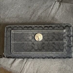Coach Black Signature Wallet